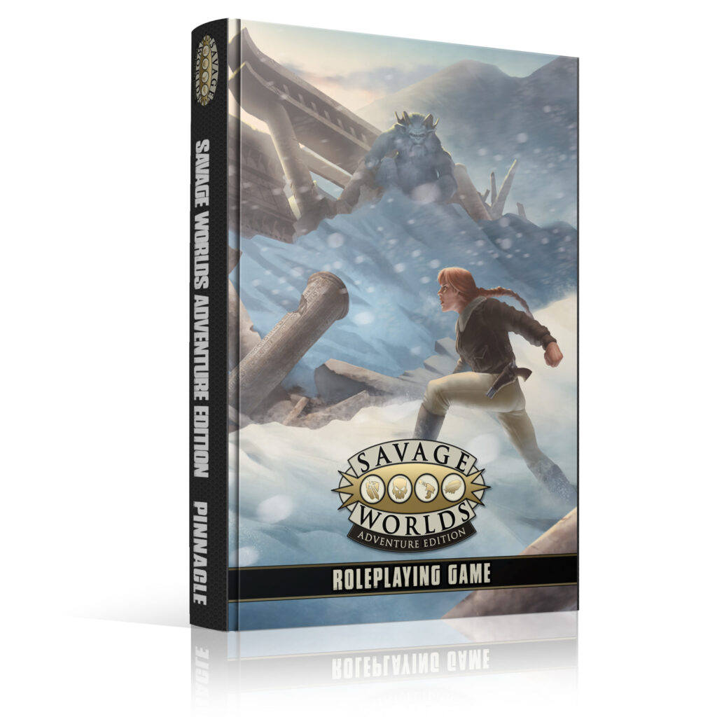 Savage Worlds Adventure Edition (SWADE) roleplaying game rulebook cover – Pinnacle Entertainment Group